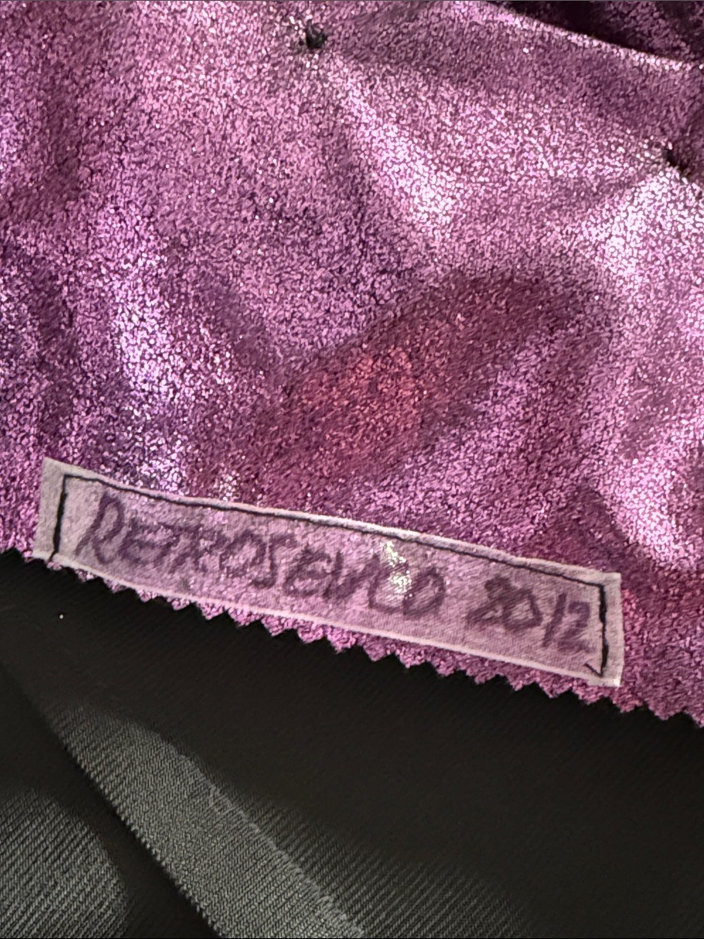 Purple Shiny Metallic Blazer Costume Cosplay Victorian - Picture 7 of 8